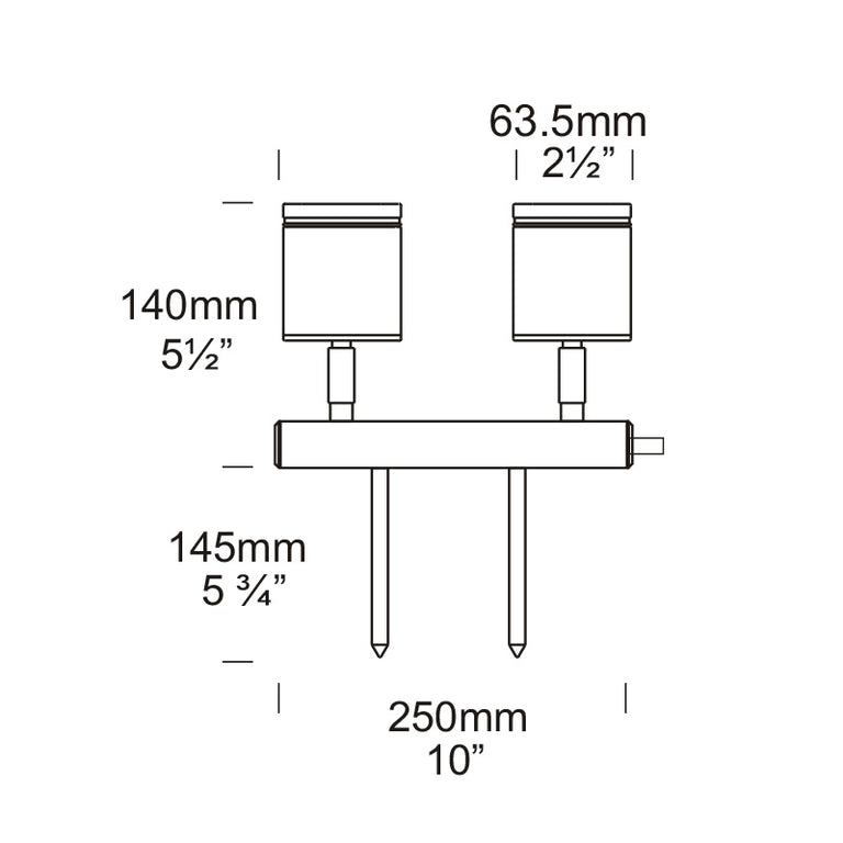 Twin Bar Lite 12V / 24V Copper - TBL/COP