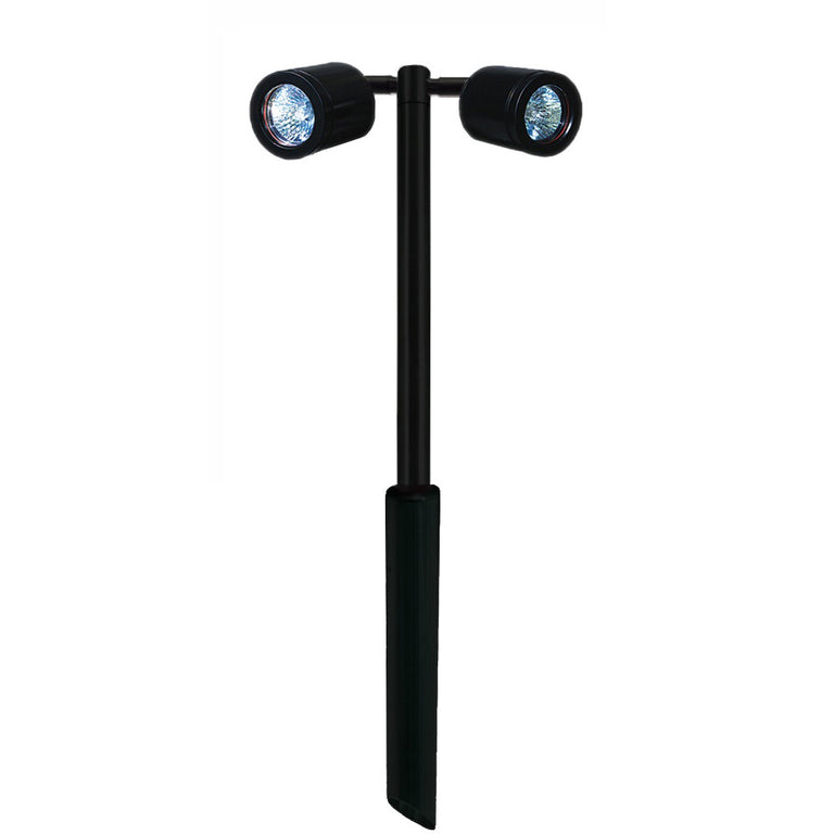 Twin Pole Lite 240V Retro Black - TPL/R/BK