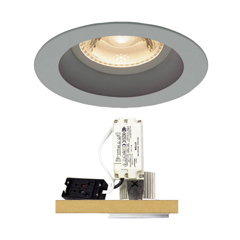 Coast 6W LED Downlight Silver / Warm White - UA4650SIL