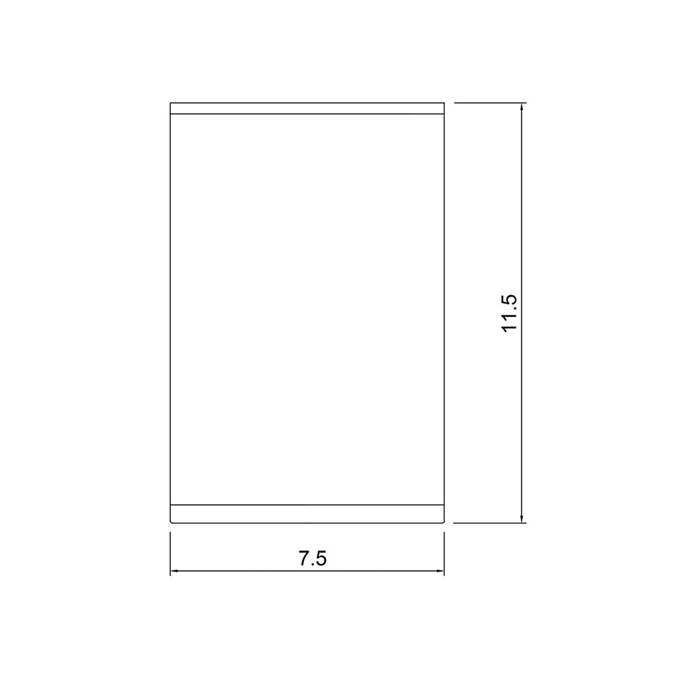 Entas 9W Surface Mounted LED Downlight Black / Tri-Colour - UA4695BK