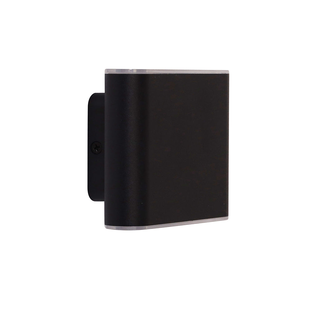 Wash 2 x 3W Up & Down LED Wall Washer Black / Tri-Colour - UA7362BK