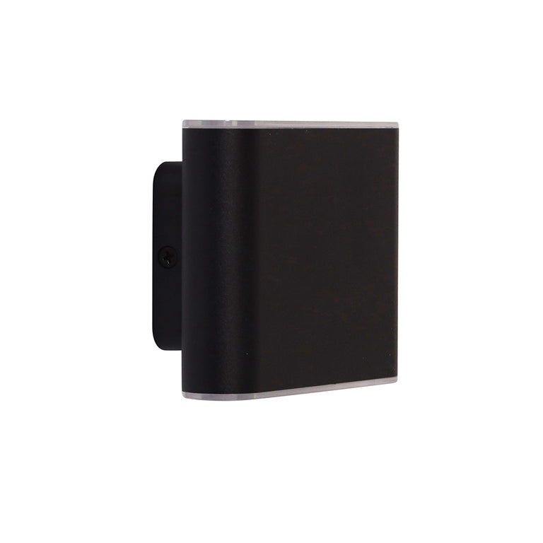 Wash 2 x 3W Up & Down LED Wall Washer Black / Tri-Colour - UA7362BK