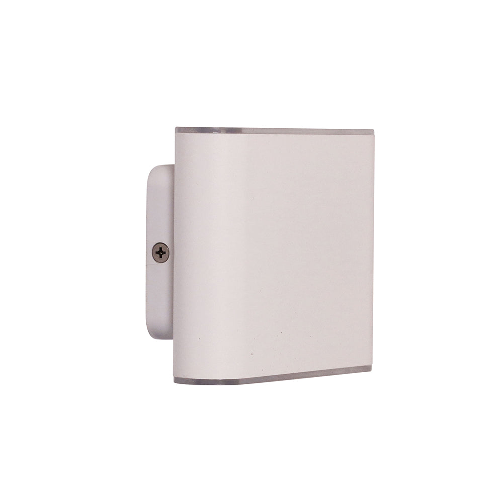 Wash 2 x 3W Up & Down LED Wall Washer White / Tri-Colour - UA7362WH