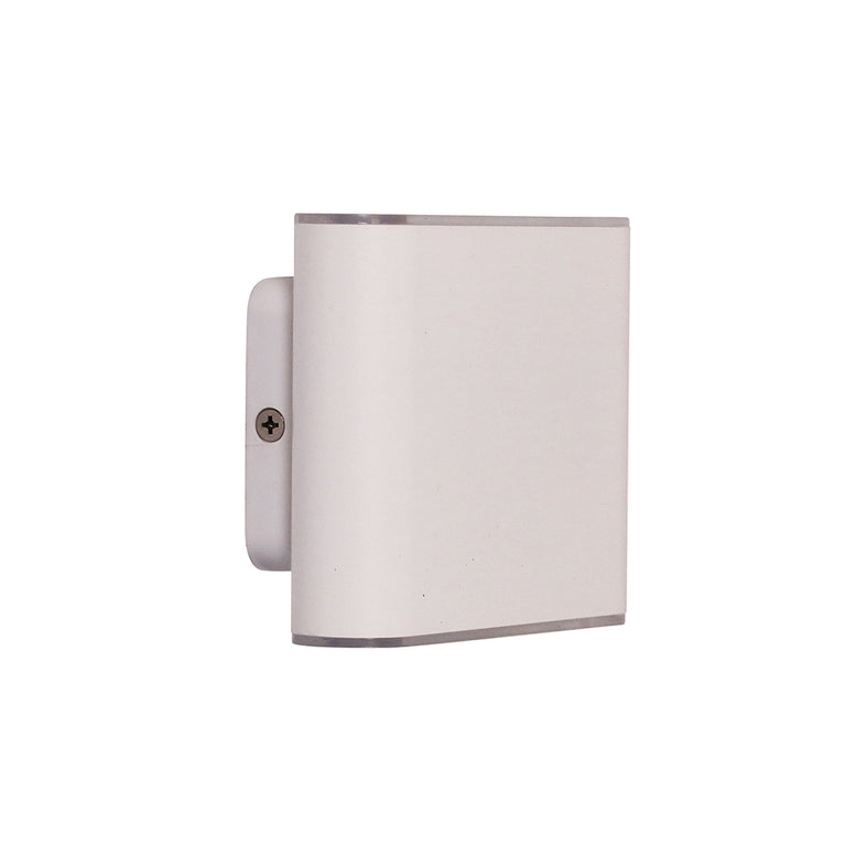 Wash 2 x 3W Up & Down LED Wall Washer White / Tri-Colour - UA7362WH