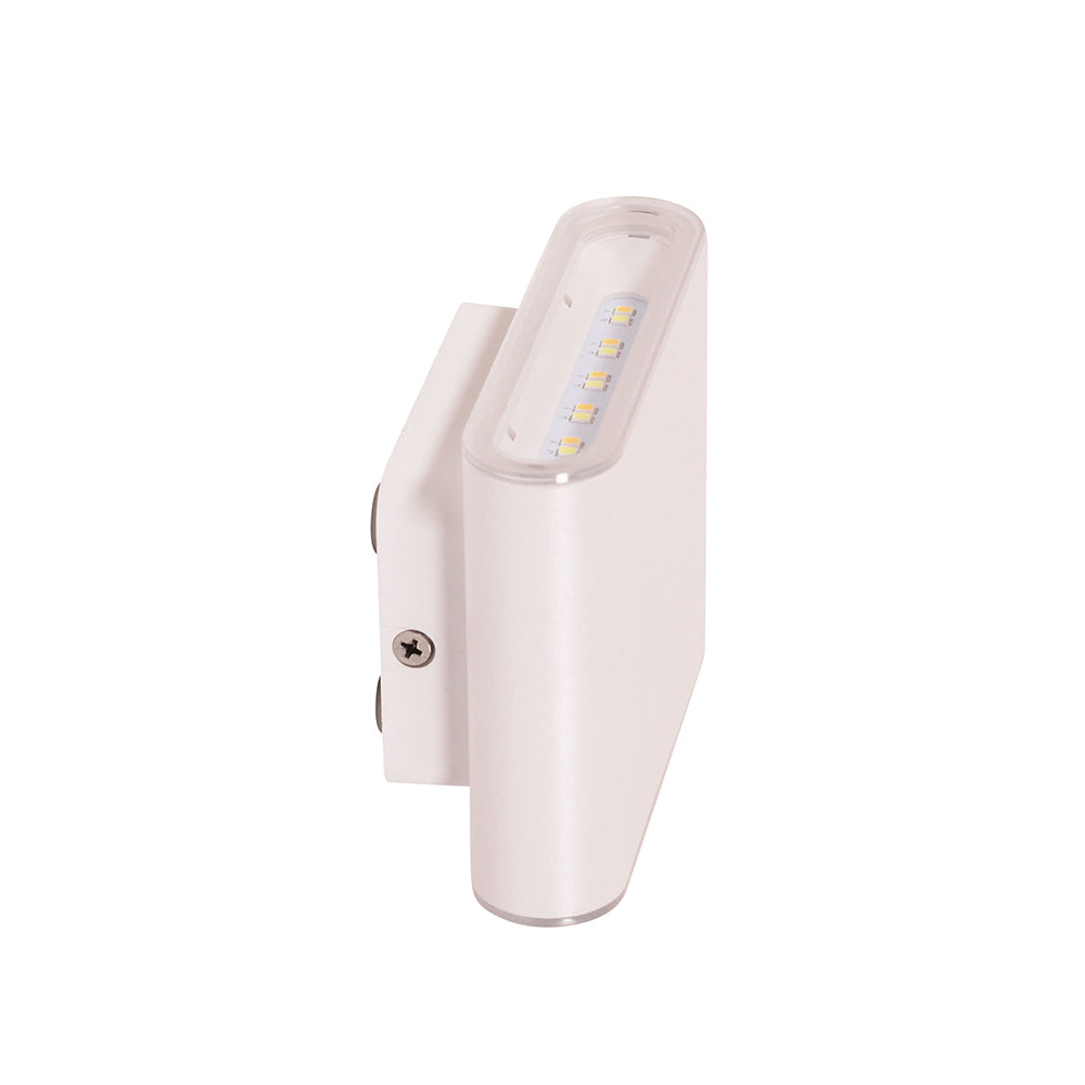 Wash 2 x 3W Up & Down LED Wall Washer White / Tri-Colour - UA7362WH