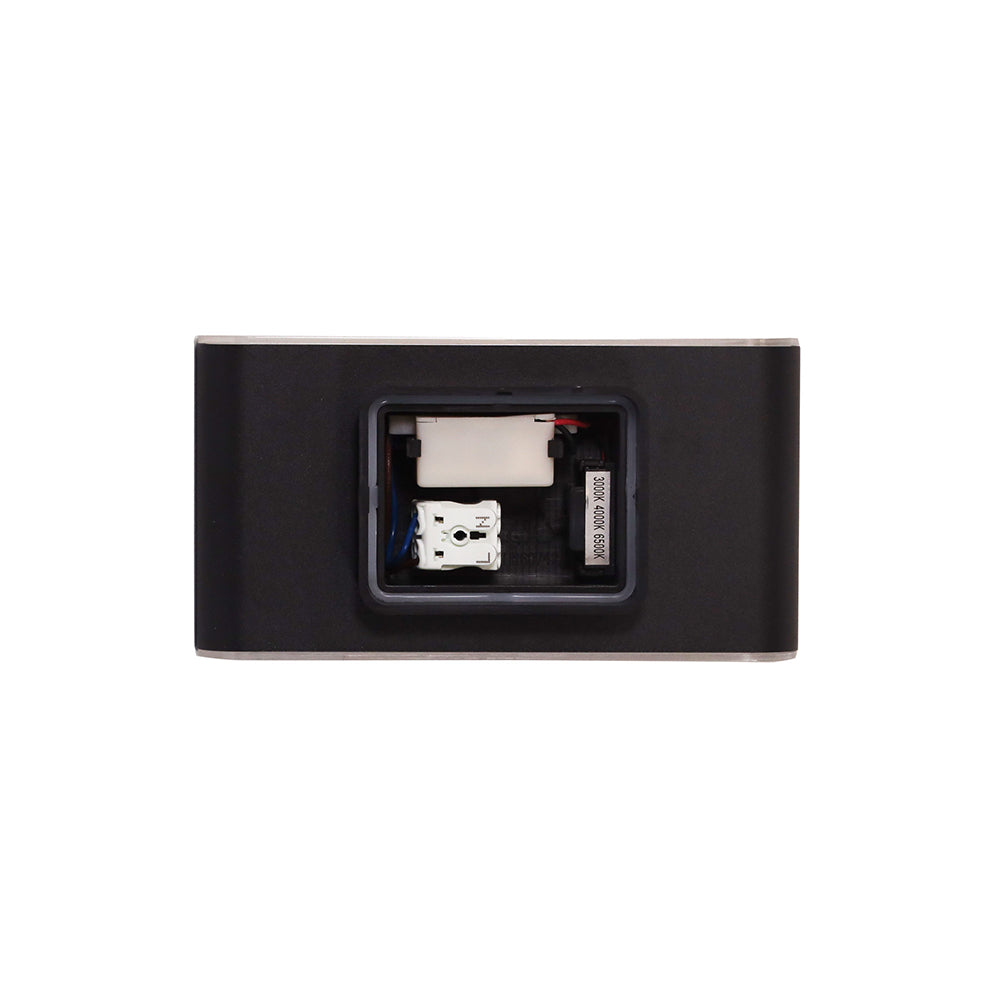 Wash 2 x 6W Up & Down LED Wall Washer Black / Tri-Colour - UA7363BK