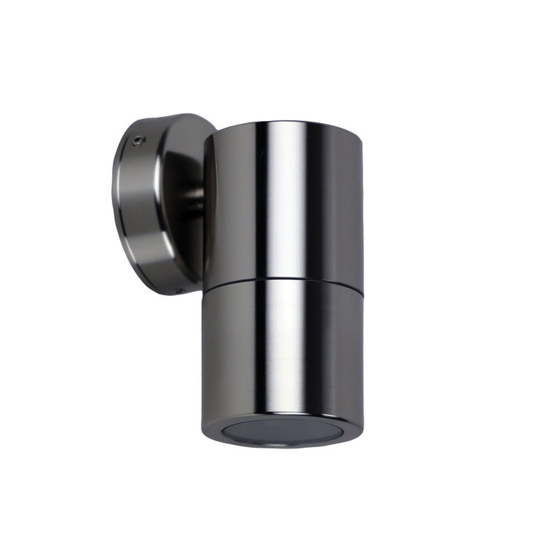 Oxley 240V GU10 Fixed Down Wall Pillar Light Stainless Steel - UA7785SS