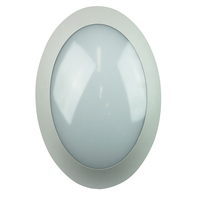 Duro.20 7W LED Double Insulated Bulkhead Grey / Cool White - UA7801GY