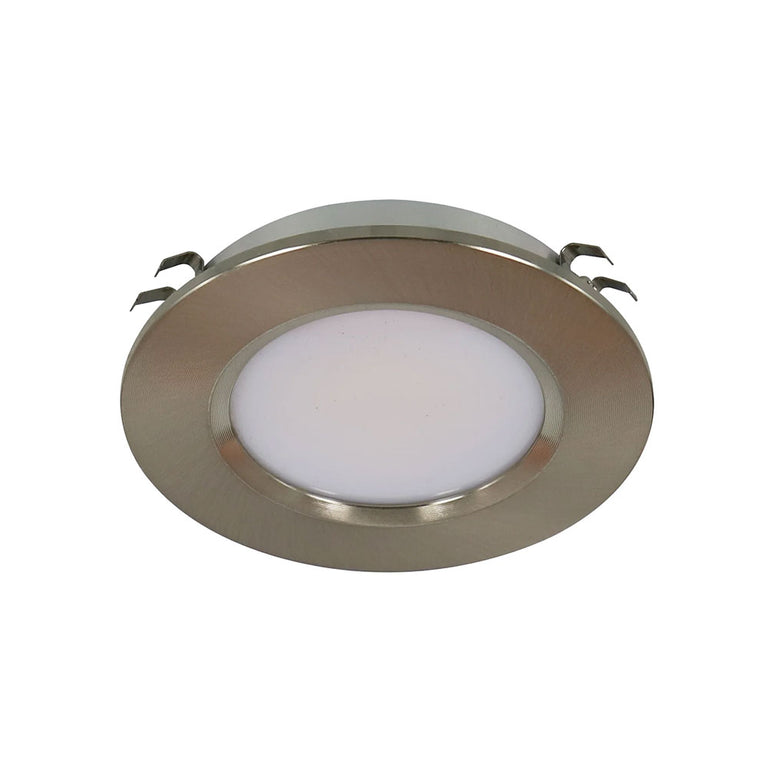 UB 3W 12V DC LED Recessed / Surface Mounted Cabinet Light Brushed Chrome / Tri-Colour - UB5