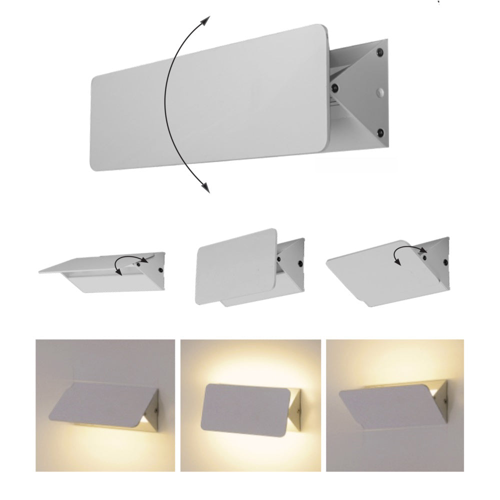 UD 12W LED Adjustable Wall Light White / Warm White - S9356/610WW/WH
