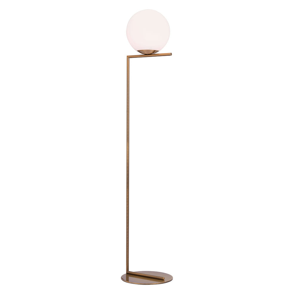 Replica IC F Floor Lamp Small Antique Brass - UFL-IC-25GLD