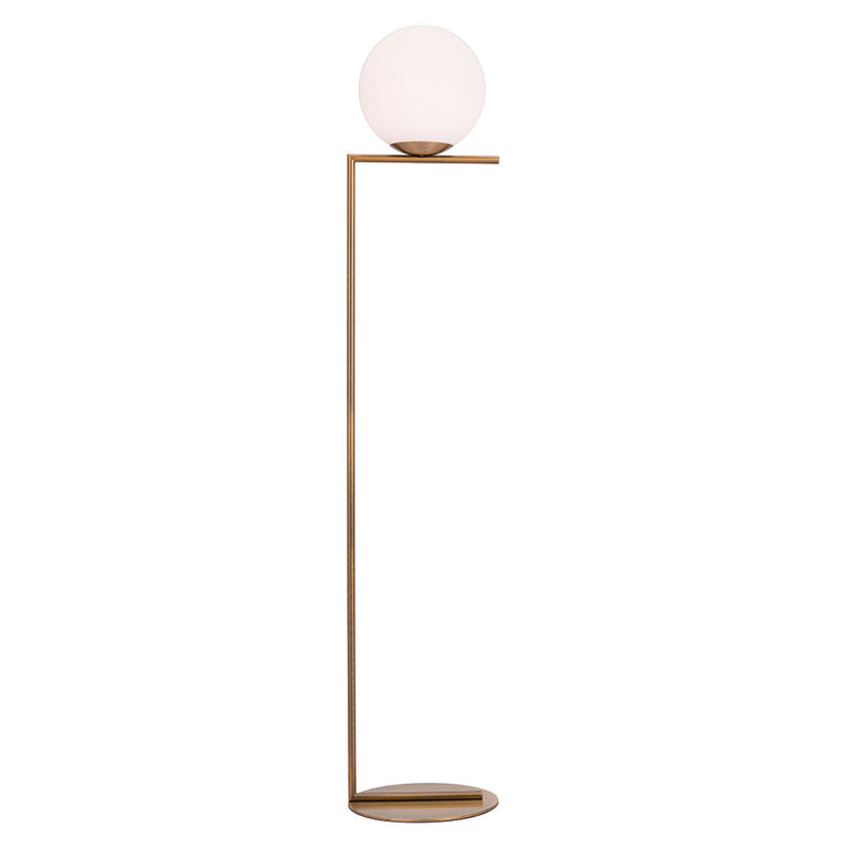 Replica IC F Floor Lamp Small Antique Brass - UFL-IC-25GLD