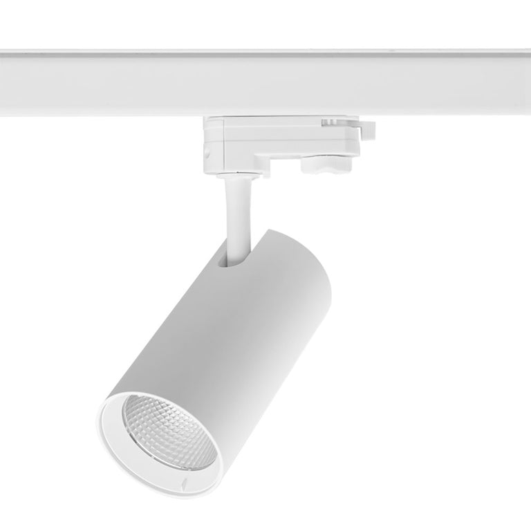 Unitrek Three Circuit 15W LED Dimmable Track Light White / Tri-Colour - STR3/9017/15TC/WH