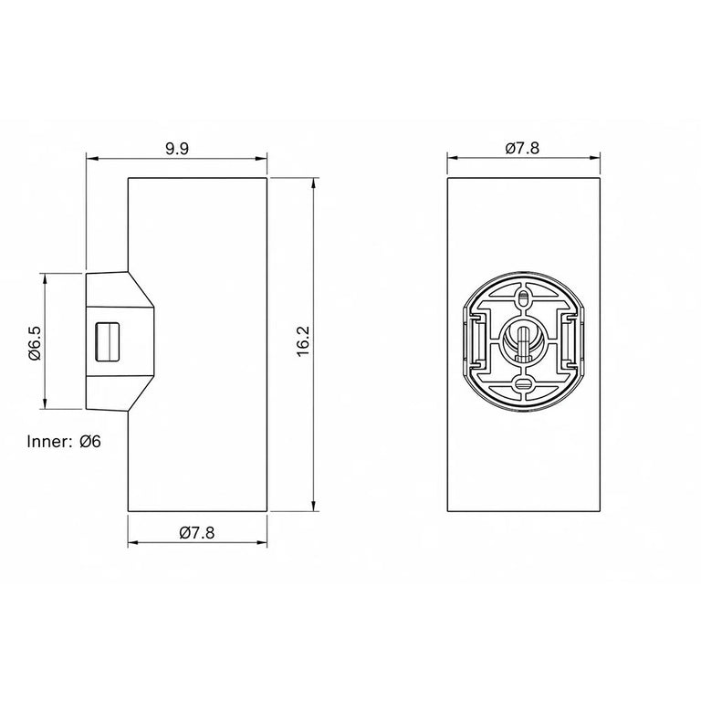 Cylo 2 x 9W CCT 240V LED Up / Down Wall Light Matt White - UOW-CYLO-WH-3CCT