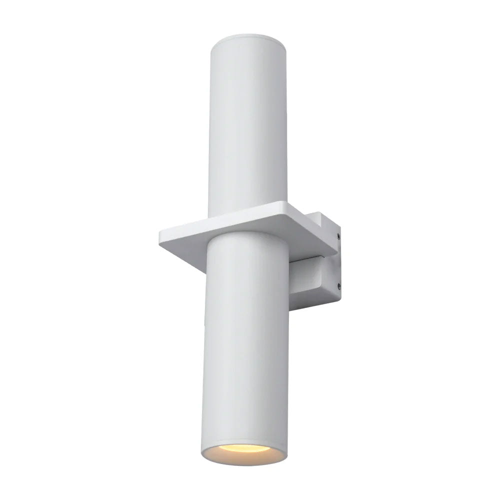 Silo 2 Light Up & Down Wall Pillar Light White - UOW-SILO WH