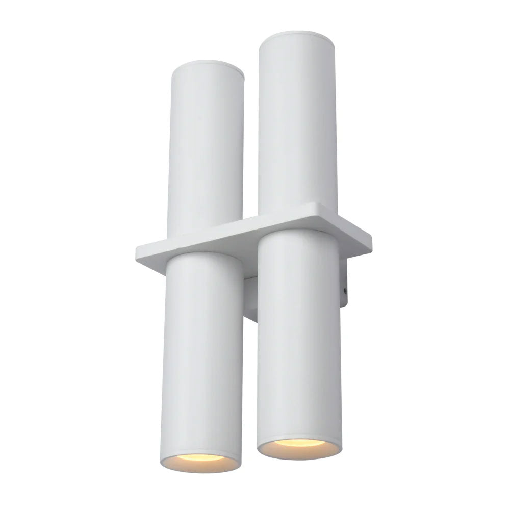 Silo 4 Light Up & Down Wall Pillar Light White - UOW-SILO-2 WH