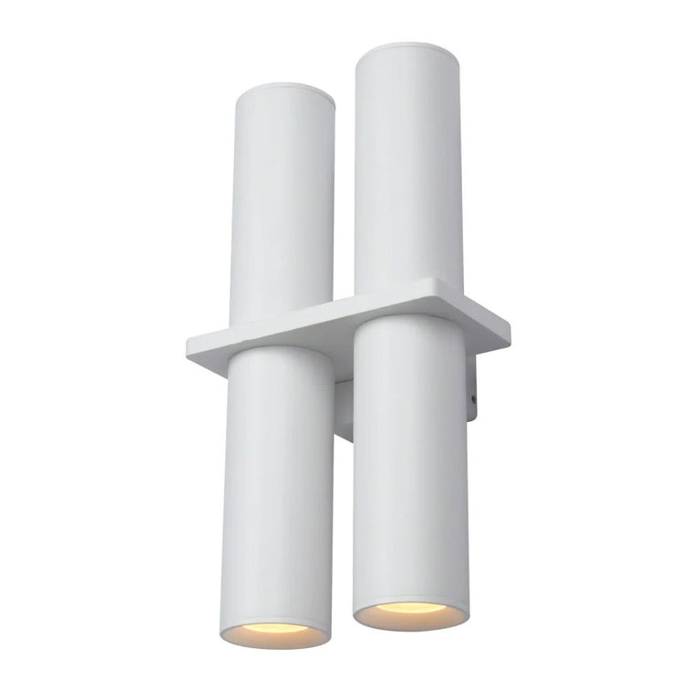 Silo 4 Light Up & Down Wall Pillar Light White - UOW-SILO-2 WH