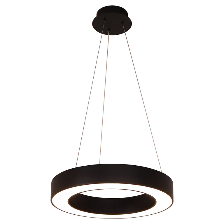 Curvor 36W 600mm Dimmable LED Pendant Brushed Black / Warm White - UP-CURVOR-60-BLK