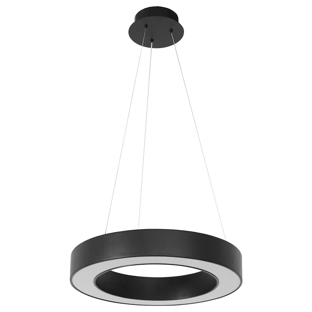 Curvor 36W 600mm Dimmable LED Pendant Brushed Black / Warm White - UP-CURVOR-60-BLK