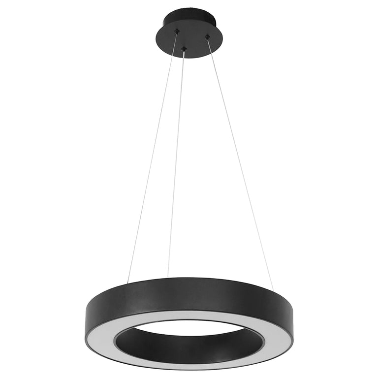 Curvor 36W 600mm Dimmable LED Pendant Brushed Black / Warm White - UP-CURVOR-60-BLK