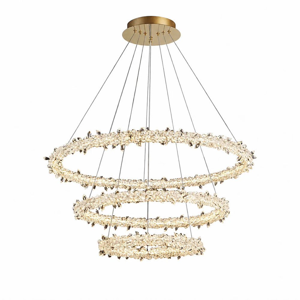 Glacier 3 Ring Pendant - UP-GLACIER-4+6+8-SB-3K-DIM