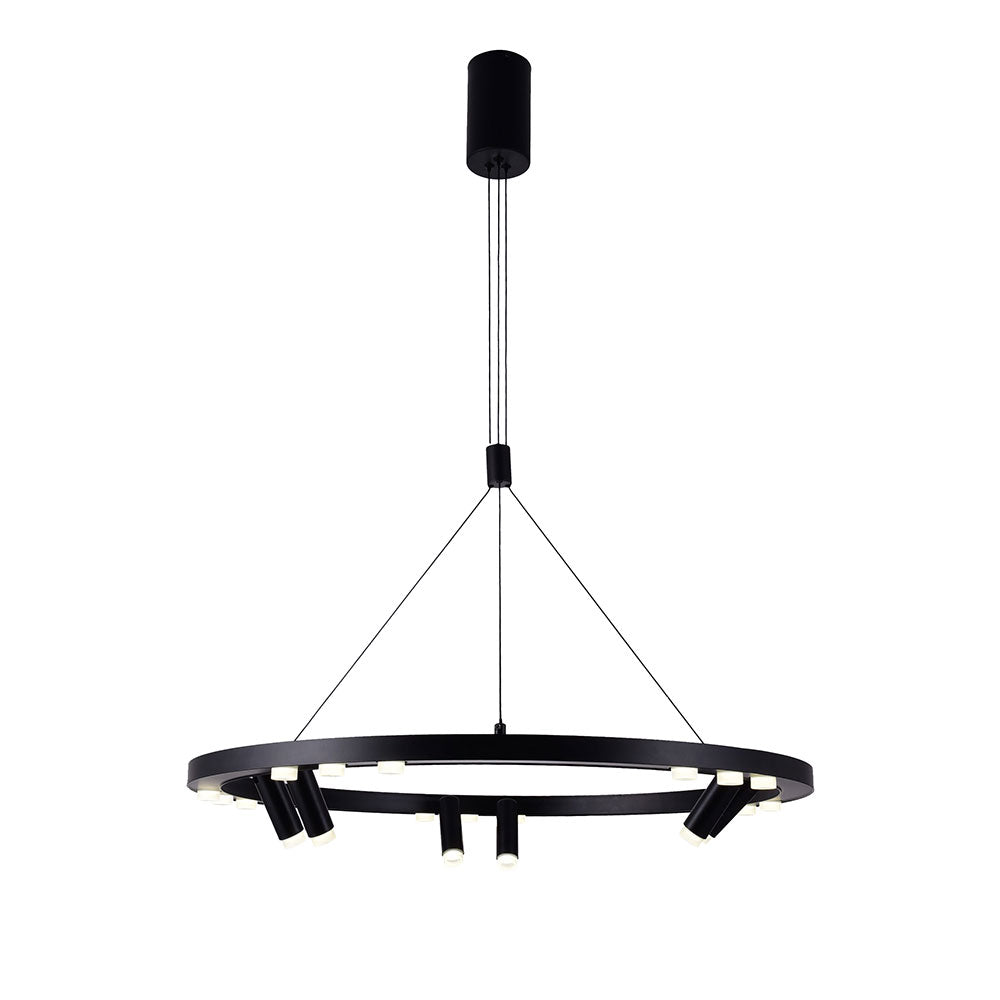 Orio 63W LED Dimmable Pendant Matt Black / Warm White - UP-ORIO-BLK