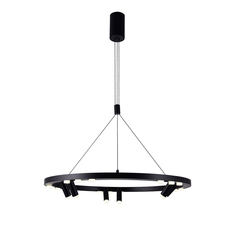 Orio 63W LED Dimmable Pendant Matt Black / Warm White - UP-ORIO-BLK