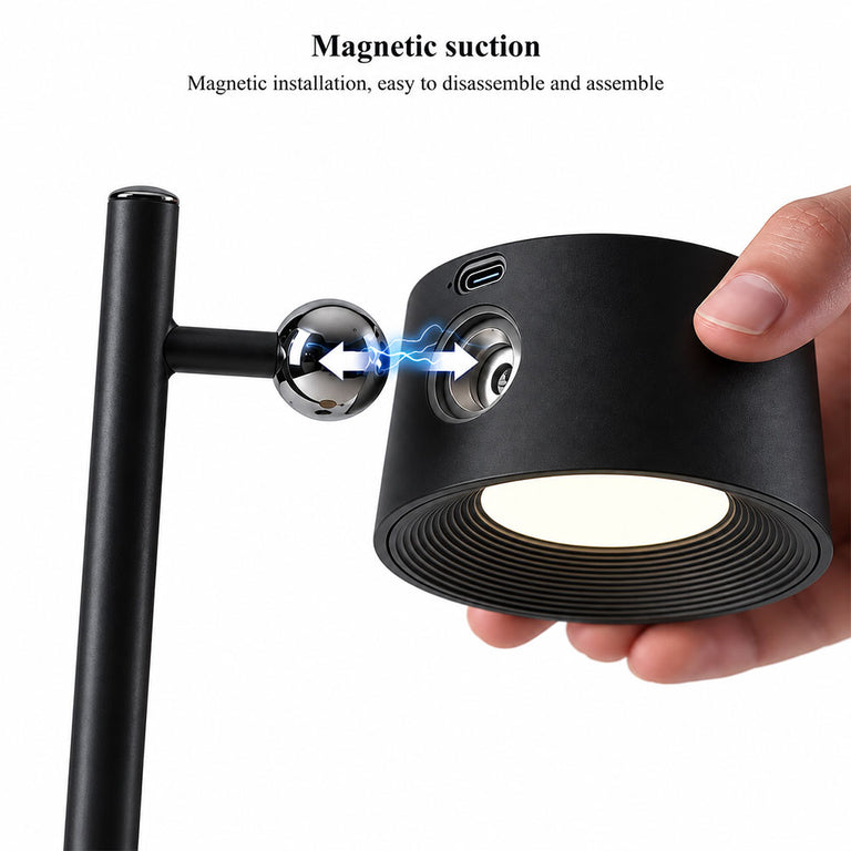 Versana Wireless 3.5W LED CCT Table Lamp & Wall Light Black - UTL-VERSANA-BLK