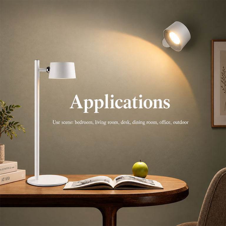 Versana Wireless 3.5W LED CCT Table Lamp & Wall Light White - UTL-VERSANA-WH