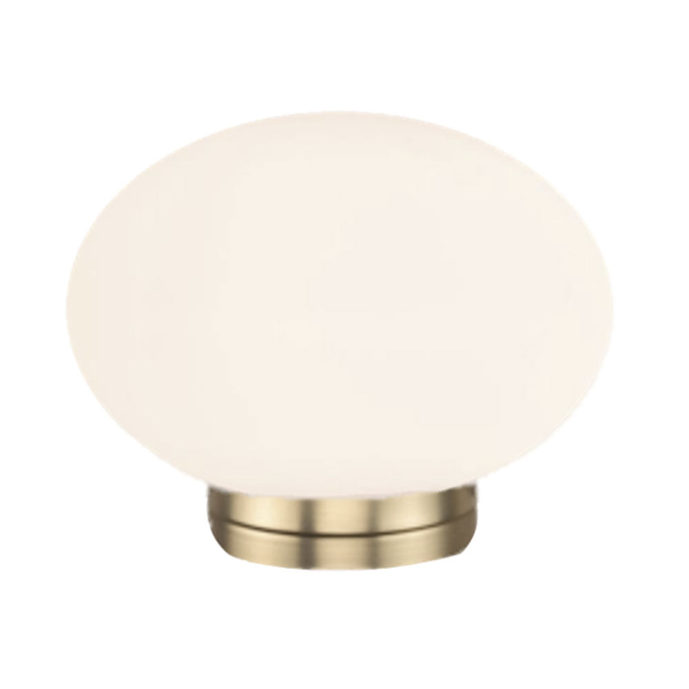 Orb Small Mirror Wall Light Satin Brass - UWL-ORB-SB