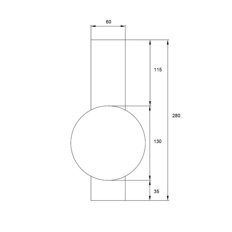 Oris 1 Light Wall Light Satin Brass - UWL-ORIS1-AMB