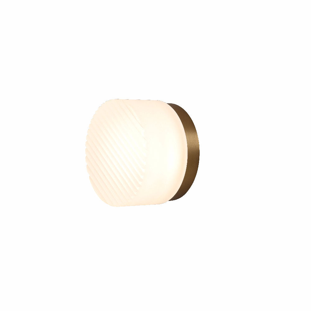 Ripple 7W LED Wall Light Satin Brass / Tri-Colour IP65 - UWL-RIPPLE-SB-3CCT