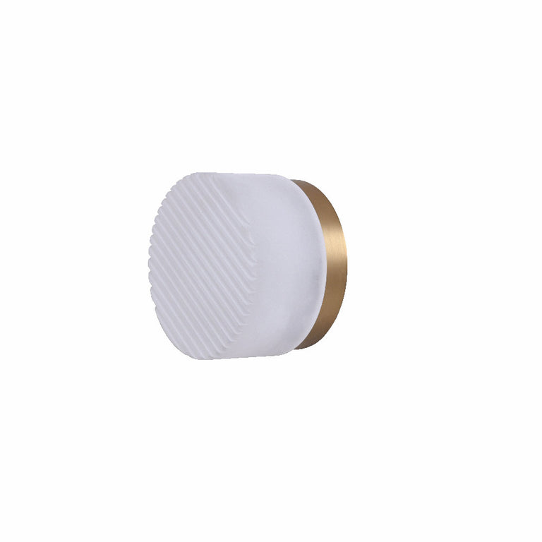Ripple 7W LED Wall Light Satin Brass / Tri-Colour IP65 - UWL-RIPPLE-SB-3CCT