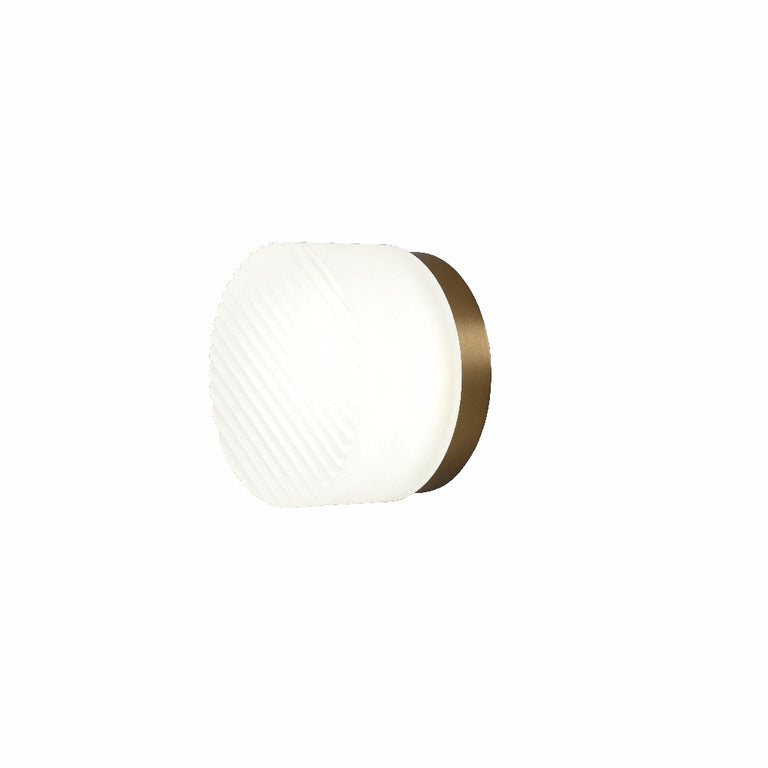 Ripple 7W LED Wall Light Satin Brass / Tri-Colour IP65 - UWL-RIPPLE-SB-3CCT