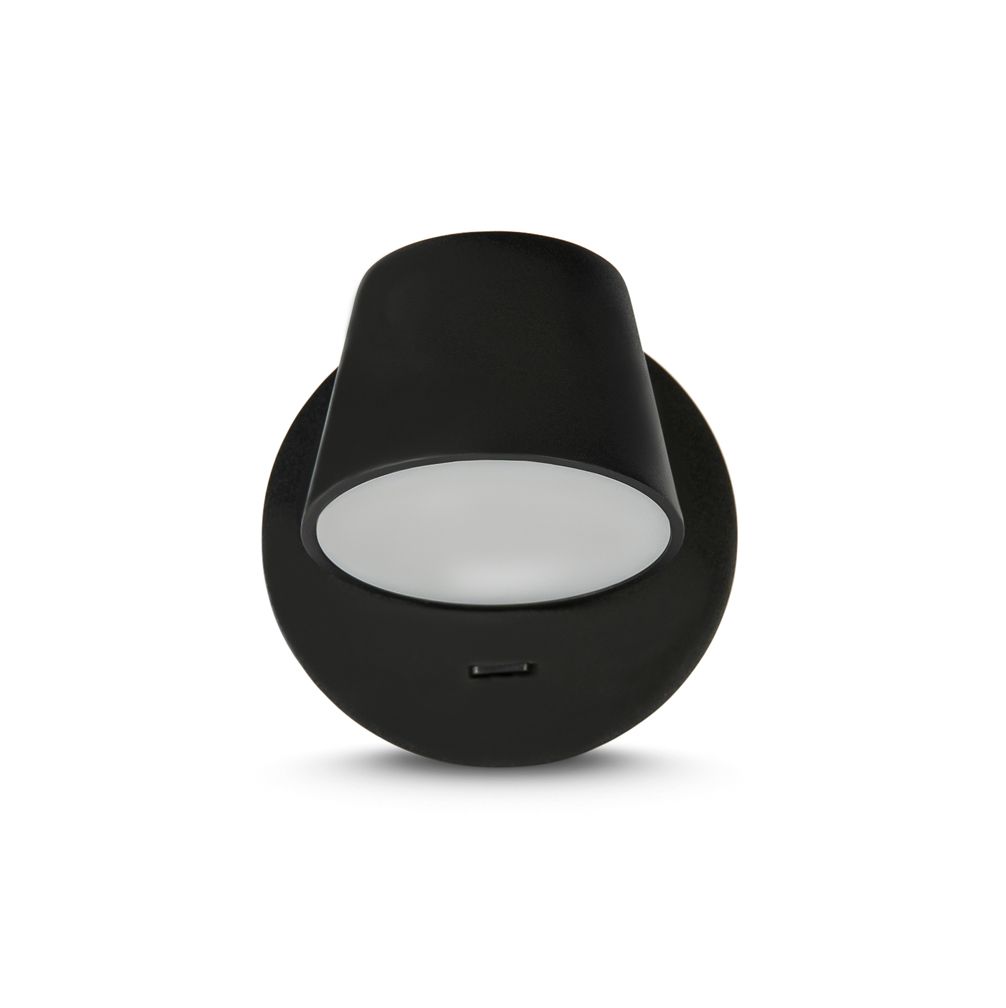 Yarra 1 Light 7.4W LED Wall Light Matt Black / Warm White - UWLYARRA1BLK-WW