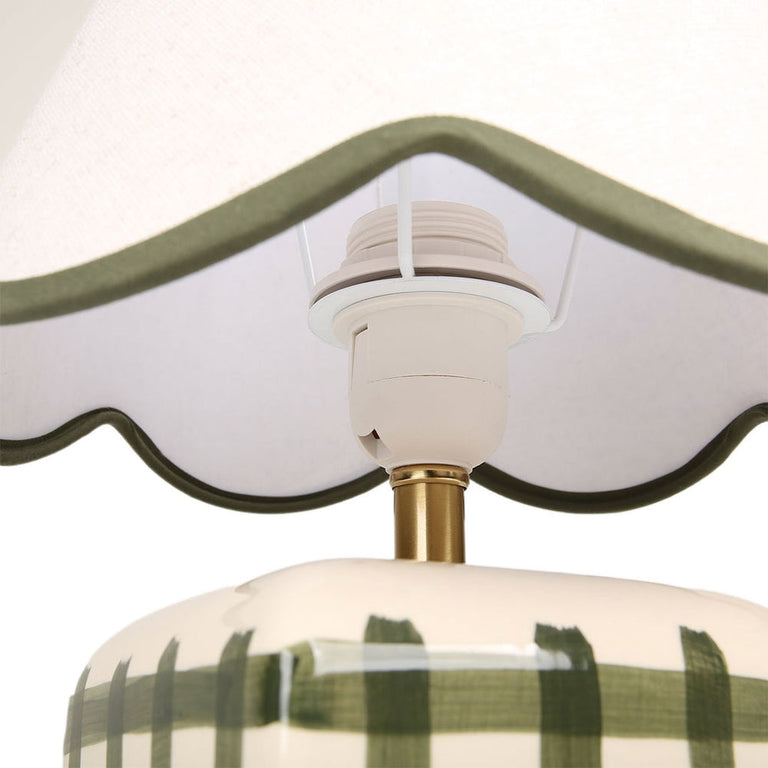 Romy Ceramic Table Lamp Set of 2 Green - LL-27-0299GN