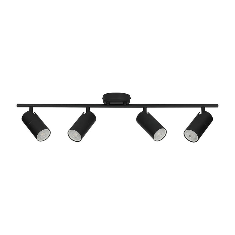 Lengan Interior Four Heads Adjustable Round Base Spot Lights Black - LENGAN4B