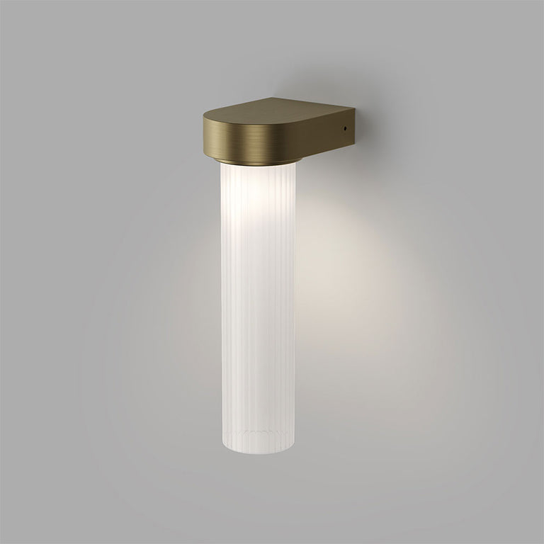 Edge LED Wall Light Old Brass / Frosted