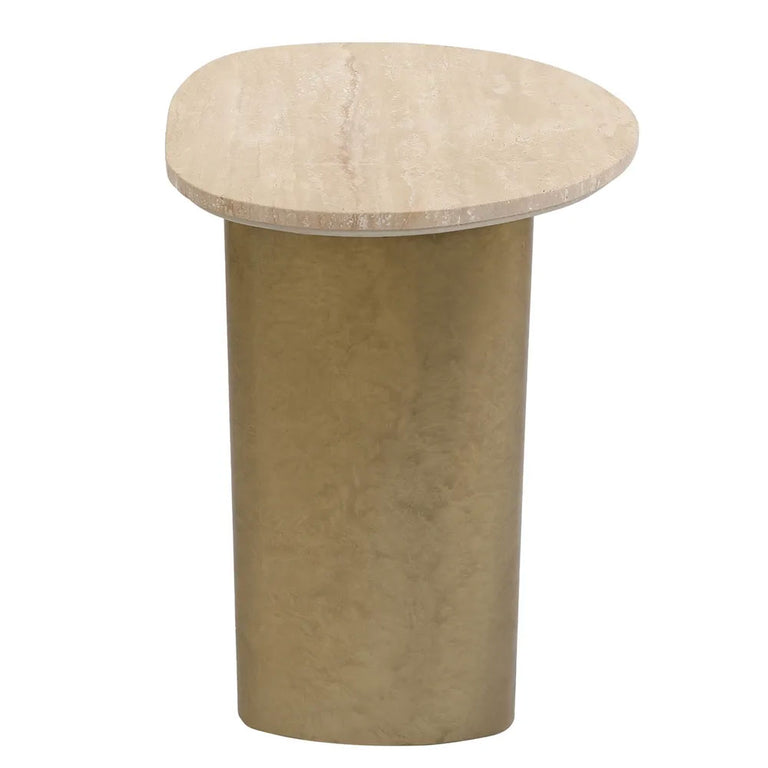 Audrey Large Side Table Travertine - 33350