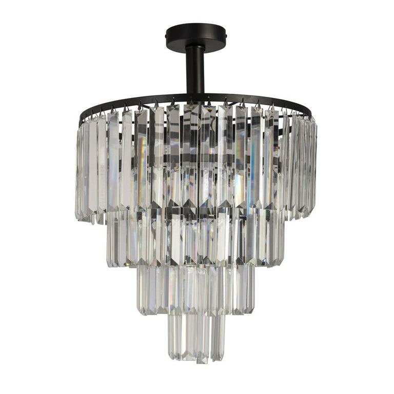 Karina 5 Light Semi-Flush Mount Light Black - KARINA-40-CTC BLK