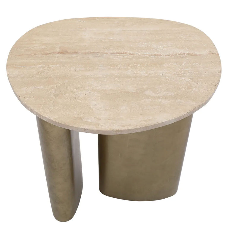 Audrey Large Side Table Travertine - 33350