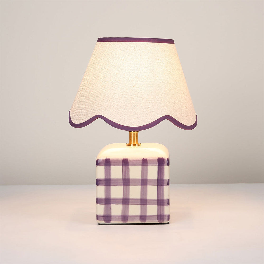 Romy Ceramic Table Lamp Set of 2 Purple - LL-27-0299PE