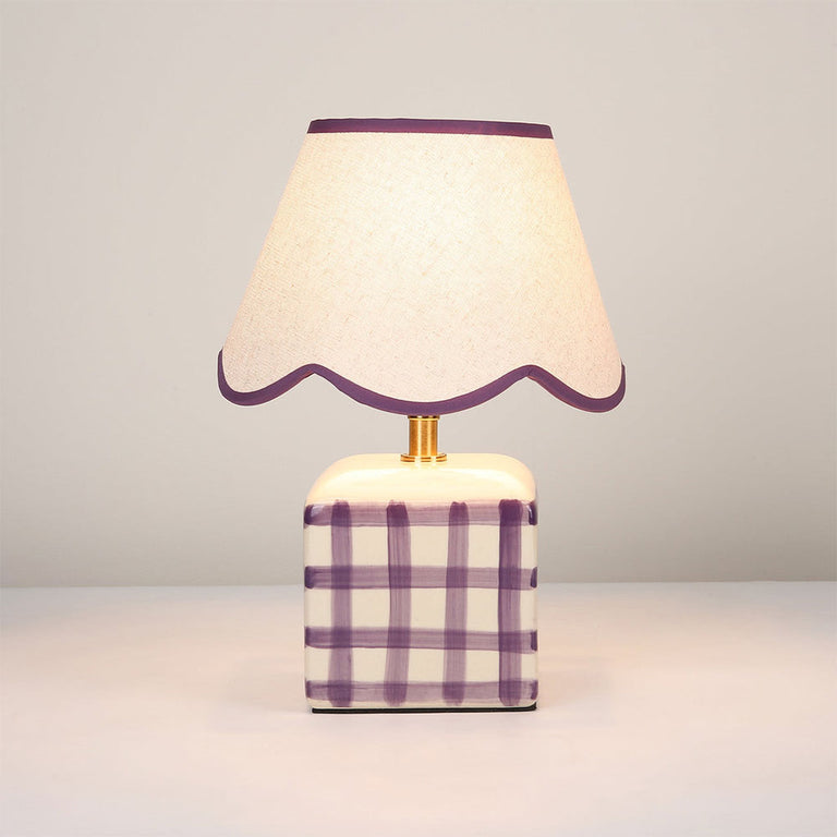 Romy Ceramic Table Lamp Set of 2 Purple - LL-27-0299PE