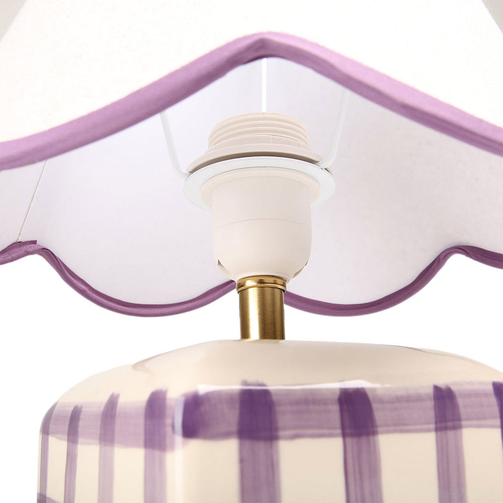 Romy Ceramic Table Lamp Set of 2 Purple - LL-27-0299PE