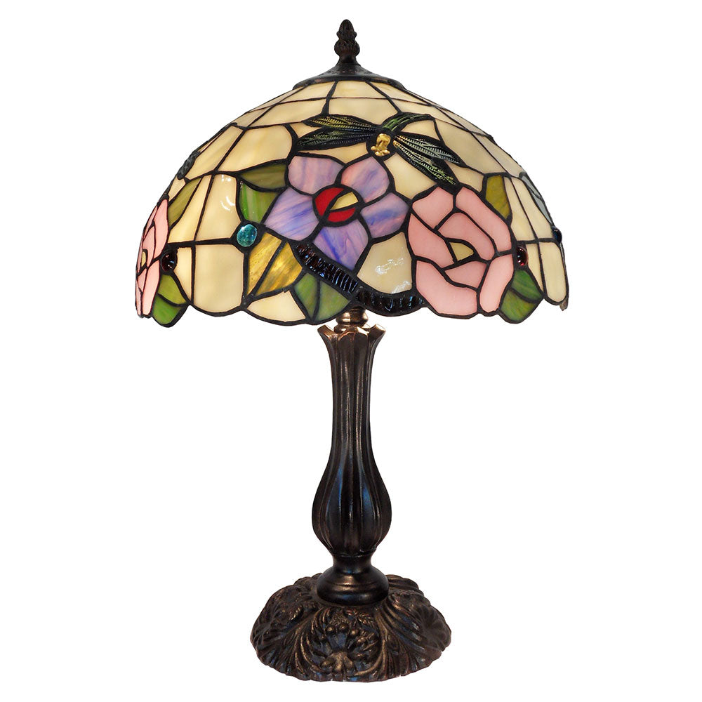 Dragonfly Tiffany Crystal Medium Table Lamp - TL-121274-KGS
