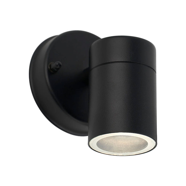 Zyven Fixed Single LED Outdoor Wall Light Black / Tri-Colour - LLOL034BK