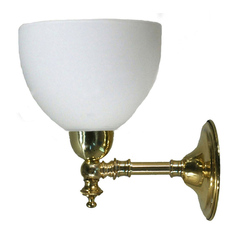 Waubra Wall Light Polished Brass with Decatron Opal Matte - LOI3000337A