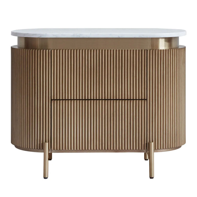 Demarco Bedside Table Antique Gold - 33249