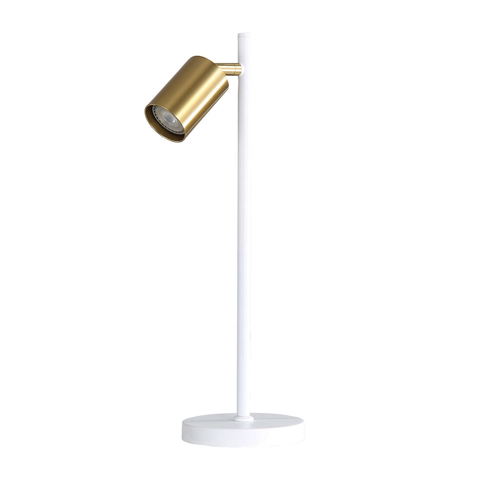 Ponte Table Lamp White / Satin Brass - SL98741SW