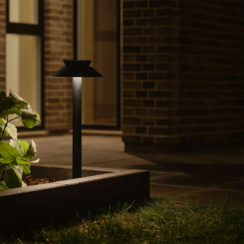 Justina LED Solar Garden Light Black - 2418098003